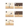 Tolux Wooden Dowels 8 x 35 mm Pack of 100