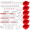 Ultimate 121-Piece Pegboard Hooks Set, Pegboard Accessories with Metal Hooks,