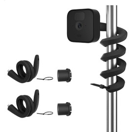 TIUIHU Flexible Twist Mount for All-new Blink Outdoor Blink XT2 Outdoor Camera Blink Mini, No Tools Installation for Your Blink Indoor and XT2 Home Security Camera System (Pack of 2, Black)