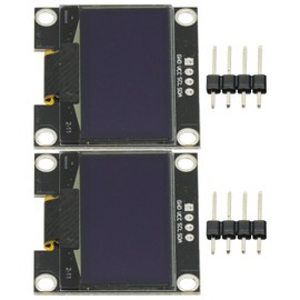 2 Pcs 4PIN 1.3" 1.3 inch IIC I2C OLED Display Module 128x64 SSH1106 Digital OLED LCD Display White Module for Arduino Raspberry Pi Screen 12864 LCD Screen Board