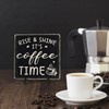 Farmhouse Coffee Bar Sign, Rise & Shine It's Coffee Time