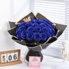 Waipfaru 24 Pcs Glitter Roses Bouquet, DIY Fake Flowers Bouquet,