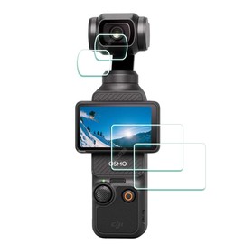 ULBTER Lens Screen Protector for DJI Osmo Pocket 3 [2+2Pack], Tempered Glass Cover 0.3mm 9H Hardness Anti-Scrach Anti-Bubble