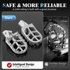 IUVWISN Motorcycle Footpegs Wider Foot Pegs CNC for Surron Sur