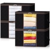 Lifewit 4 Pack Large Clothes Storage Bags Boxes with Lids,