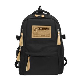 Mochilas para Mujer/Hombre,Mochila Escolar Viaje Bolsa para Laptop 15.6 Inch,Mochila Ligera de Impermeables Estética Linda Backpack (Negro)