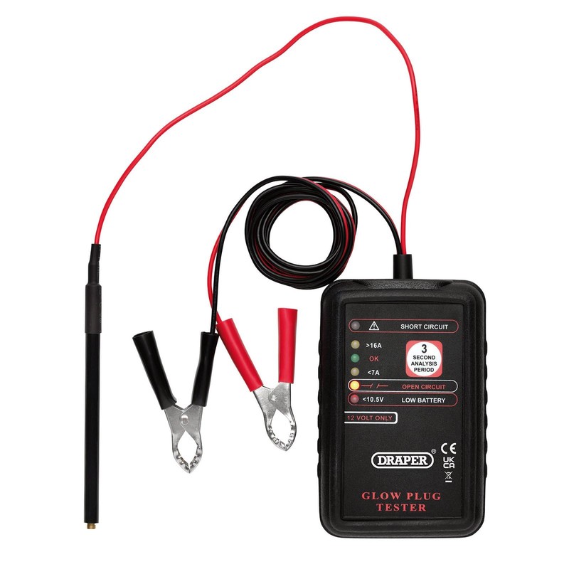Draper 24706 12V Glow Plug Tester