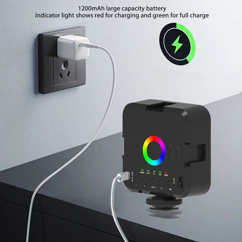 Fill Light Portable RGB Full Color 3000‑9000K Dimmable 70 Beads