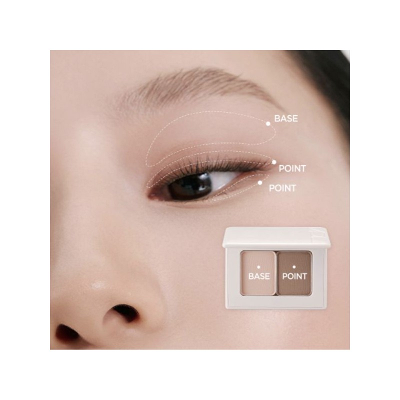 VDL Eyestain Essential Shadow Duo 2g, Color:01 Basic Brown