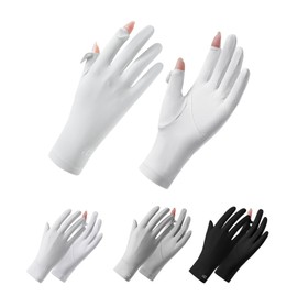 [LKCCTK] Cool Touch Gloves, UV Protection Gloves, Cloud Feel Ice Silk Material, Cool to the Skin, UV Protection, Anti-Slip, Ultra Thin, Lightweight, Breathable, Sweat Absorbent, Quick Drying, Soft