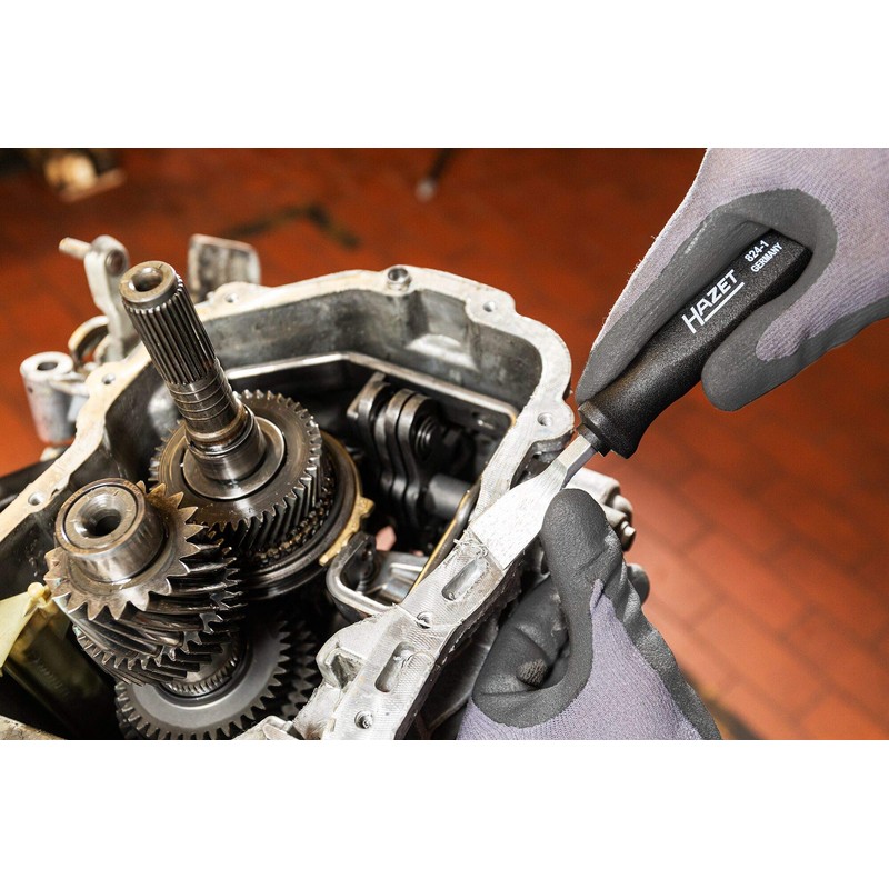 HAZET 824-1 Flat Profile Blunt Scraper - Zinc Plated