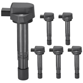 SYKRSS 6-Pack UF400 Ignition Coils Compatible with Honda Civic Pilot Ridgeline Compatible with Acura MDX EL 2001 2002 2003 2004 2005 2006 2007 2008 2009, 1.7L L4 3.5L 3.7L V6 - Replaces 5C1451 C1460