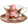 ROYAL ARDEN, Microwaveable Cup & Saucer, Bone China, 8.5 fl