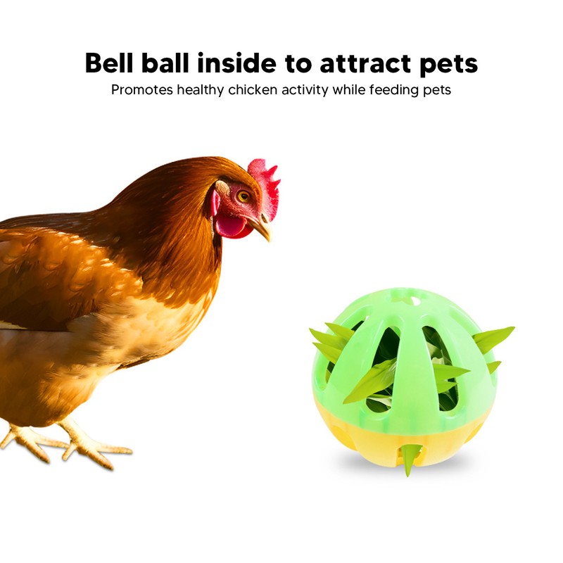 Chicken Ball Toy Slow Feeding Safe Odorless Interesting Fruit Vegetable