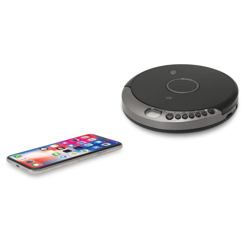 GPX PCB319B Portable Cd Player with Bluetooth, Includes Stereo Earbuds,