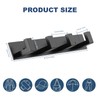 PMMASTO Coat Rack Wall Mount with L Shaped Black Coat