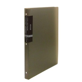 Collectible Binder Collection Pocket Binder, Thin A4-L, 4 Holes, Gray F-1044-GY