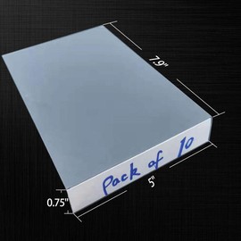 Moveable Shelf Label Holders 0.75'' x 5'', Pack of 10
