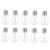 Ipetboom 10pcs Mini Bulb Shaped Refillable Lip Gloss Tubes Creative