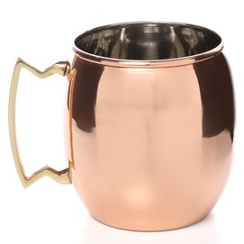 Prisha India Craft Copper Plating Stainless Steel Mule Mug 550 ML / 18, Premium Moscow Mule Copper Mug, Moscow Mule Cocktail Cup, Copper Mugs, Cocktail Mugs
