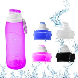 Sport Up I Foldable Drinking Bottle I 500 ml I For Outdoor, Sports, Travel and Much More I Environmentally Friendly (Pink)