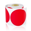Round Stickers Red 90 mm Circle Labels Colour Coding Dot