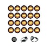 LONG HAUL 20 3/4" CLEAR/AMBER LED CLEARANCE MARKER BULLET MARKER