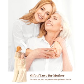 NINNSSOT Gifts for Mum -Mum Birthday Gifts Mothers Day from Daughter, Ideas Mother of the Bride Gifts Presents for Mum, Resin Hand-Painted Mother Daughter Figurine Statue