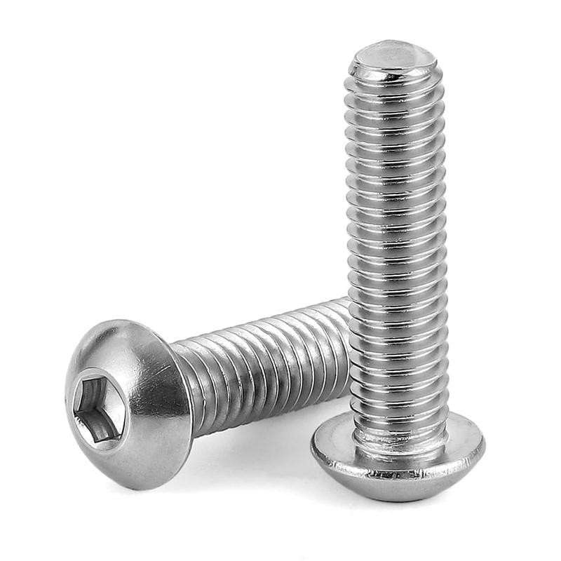 5/16-18 x 3/4" Button Head Socket Cap Screws, 304 Stainless