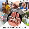 3Pack Metal Keychains Keyring Key Chain Ring Holder Organizer for