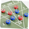 BESPORTBLE 16pcs Tabletop Shuffleboard Curling Games Shuffleboard Mini Balls Steel