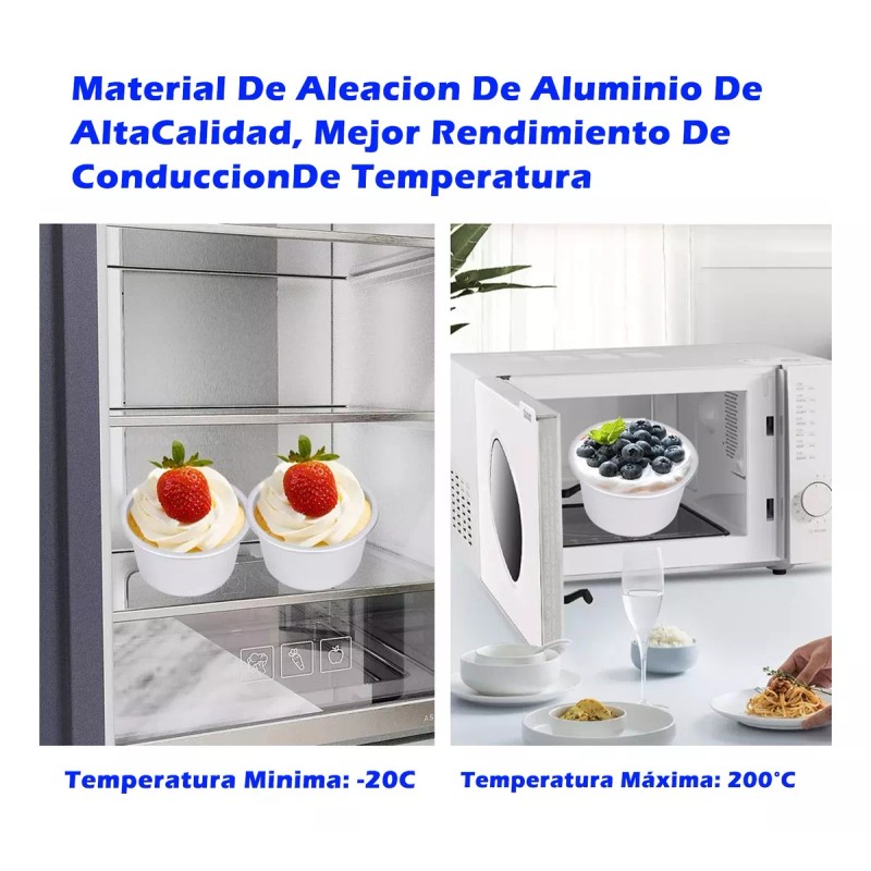 Generic Molde Pastelero Redondo Para Repostería De Aluminio 10piezas