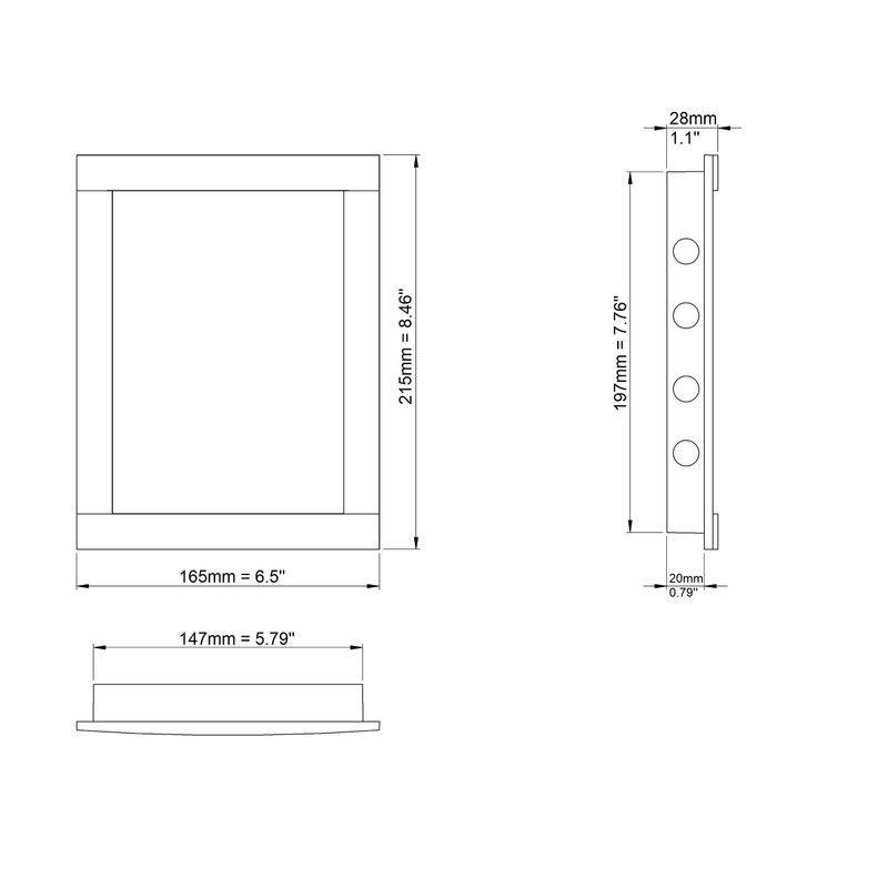 Steinberg14 Plastic Access Panel 150x200mm - 6x8 inch Inspection Hatch
