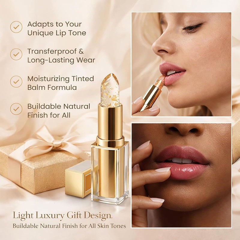 Color Changing Lipstick - Skin-adaptive Lipstick for Older Women, PH