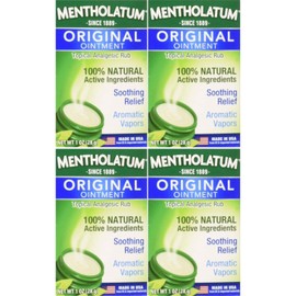 Mentholatum Mentholatum Original Ointment Soothing Relief, Aromatic Vapors - 1 oz (Pack of 4)