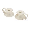 2pcs Taper Candle Holders Simple Antique Finish Iron Candle Holder