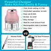 Vegetable Chopper, Electric Garlic Chopper, 250ML USB Rechargeable Mini Blender,