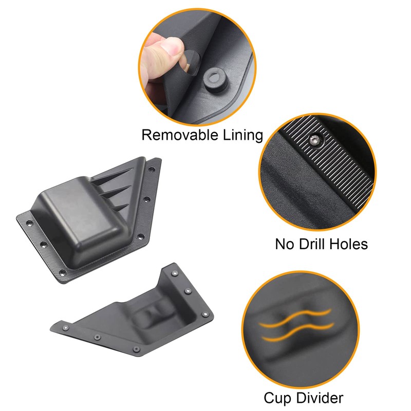 cartaoo Front Door Storage Pockets Box Cup Holder Organizer for