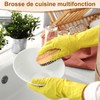 AUGSUN 2 Pieces Cleaning Brush, 11 x 6 cm, Vegetable