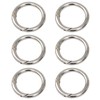 6Pcs High Strength Zinc Alloy Gate O Ring Rust-Proof Round