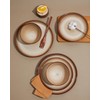 Pokini Stoneware Dinnerware Set Service for 4, 12 pcs Reactive