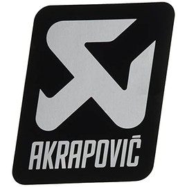 AKRAPOVIC(アクラポヴィッチ) アルミ耐熱ステッカー 縦 75mmx75mm モノトーン P-VST17AL