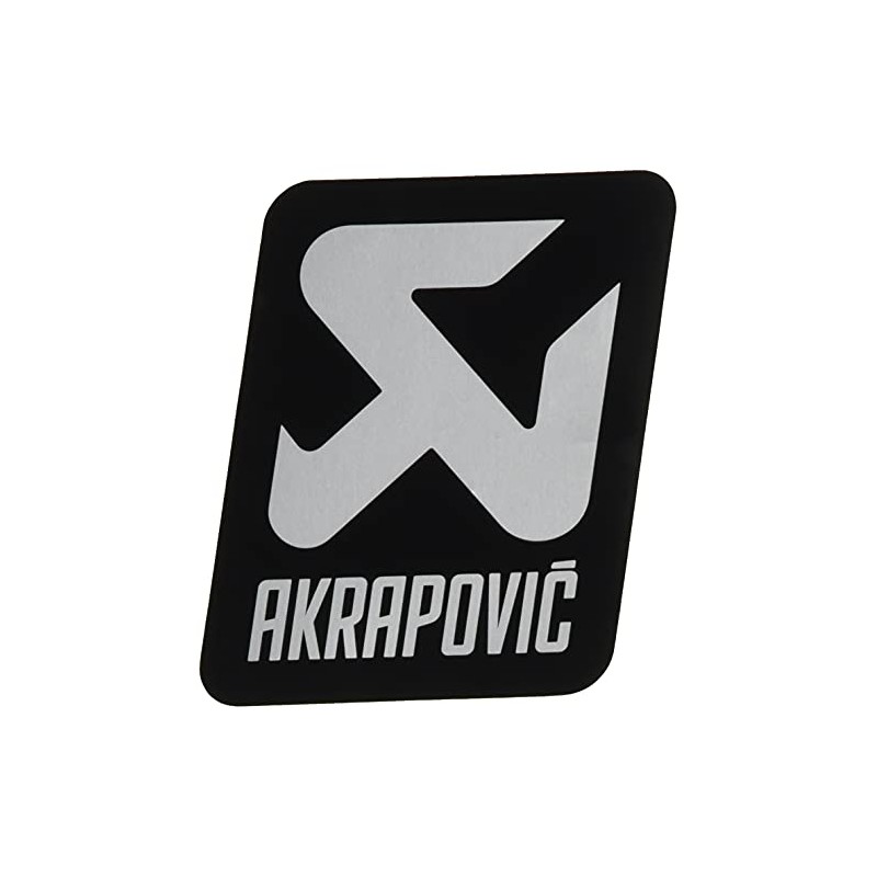AKRAPOVIC(アクラポヴィッチ) アルミ耐熱ステッカー 縦 75mmx75mm モノトーン P-VST17AL