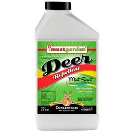 I Must Garden Deer Repellent Concentrate – 32oz: Mint Scent Deer Spray for Plants – Natural Ingredients - Makes 2.5 Gallons & Covers 10,000 sq ft