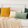 Kevin Textile Spring Oblong Throw Pillow Striped Corduroy Rectangle Pillow