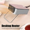 Mini Space Heater Pink Fast Heating Rotatable Holder Anti Slip