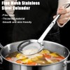 2PCS Stainless Steel Fine Mesh Strainer,Fat Skimmer Spoon Fine Mesh,2