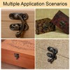 Antique Vintage Quick Release Locking Hooks, Pack of 2 Small