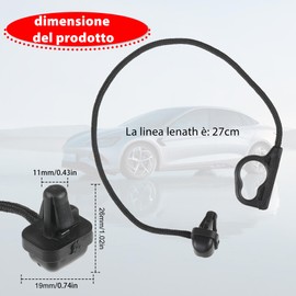 Set of 2 Car Rear Parcel Shelf Strap Vauxhall Corsa D Corsa E Accessories Boot Luggage Rack Pull Rope 13367836 Suitable for Vauxhall Corsa D Corsa E