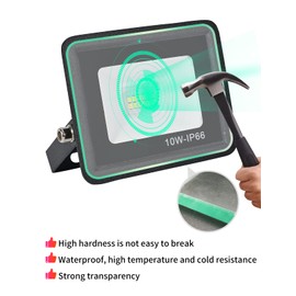 treoir LED Outdoor Spotlight, 10 W, LED Floodlight, 1000 lm, Super Bright LED Floodlight, 6000 K Cool White IP66 Waterproof Outdoor Spotlight for Backyard, Driveway, Doors, Garage, Hallway, Garden
